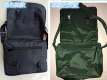 Shoulder Satchel Unisex zipper 3522 hanging bag Student bag Waterproof Black Grass Green Oxford Canvas