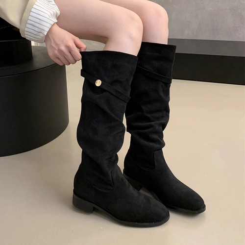 Демисезонные хаки высокие сапоги, ботинки, по фигуре