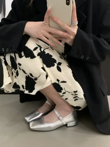 Весенняя обувь, французский стиль, 2023, в корейском стиле, из натуральной кожи