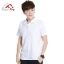 Cực lửa 2018 đàn ông đích thực của thể thao ngắn tay cotton T-Shirt giải trí ngoài trời polo áo sơ mi màu rắn chạy nhanh khô áo polo nữ tay lỡ Áo polo thể thao