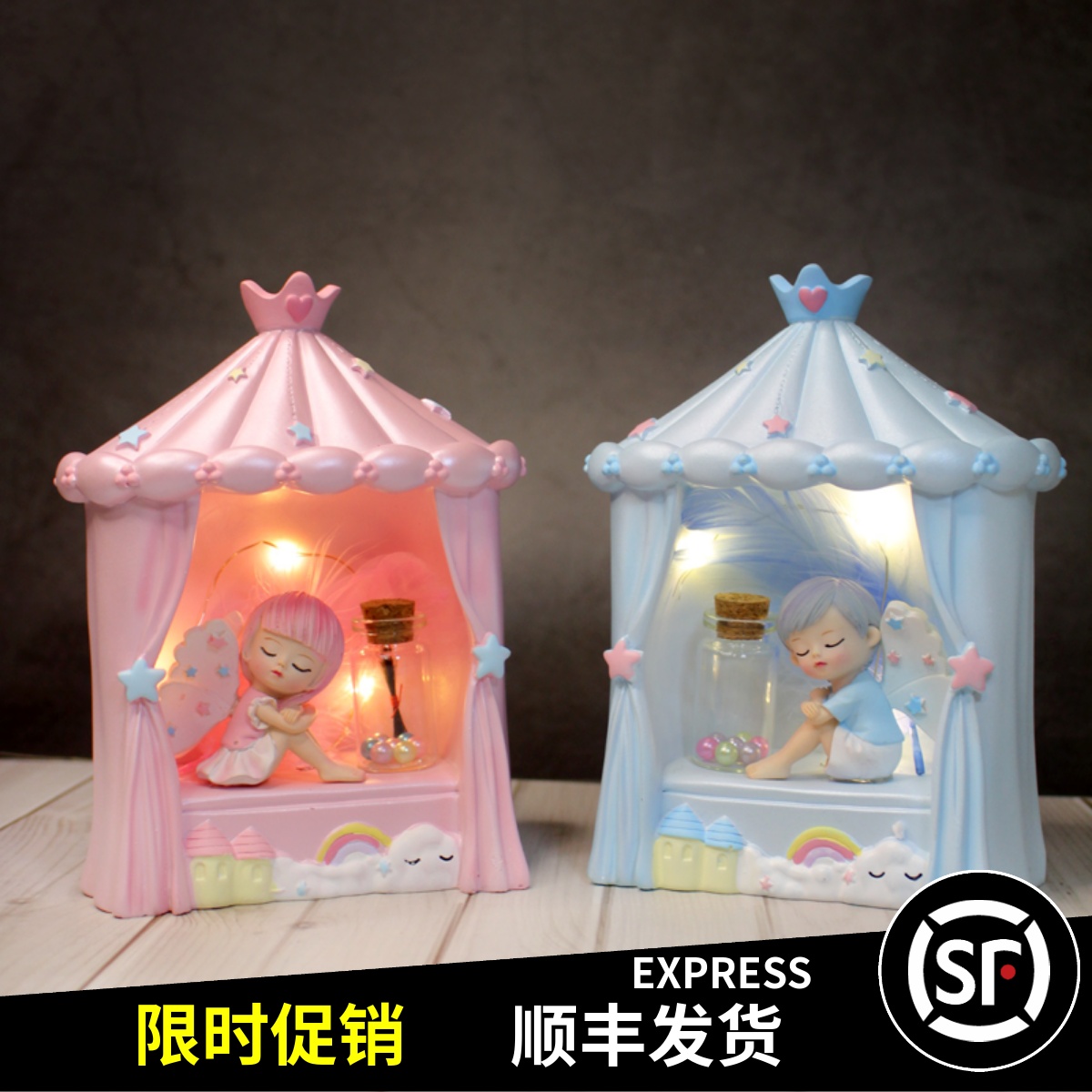 Baby lanugo souvenir ornaments DIY homemade baby fetal umbilical cord deciduous teeth collection bottle one-year-old full moon gift