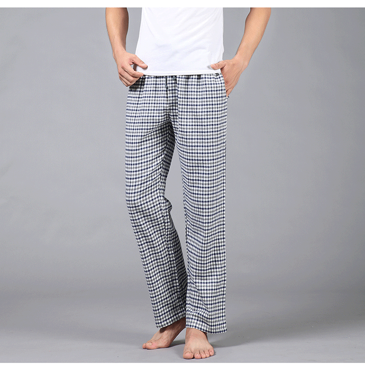 Quần cotton nam pyjama mùa xuân và mùa thu trung niên kích thước lớn quần short nam kaki