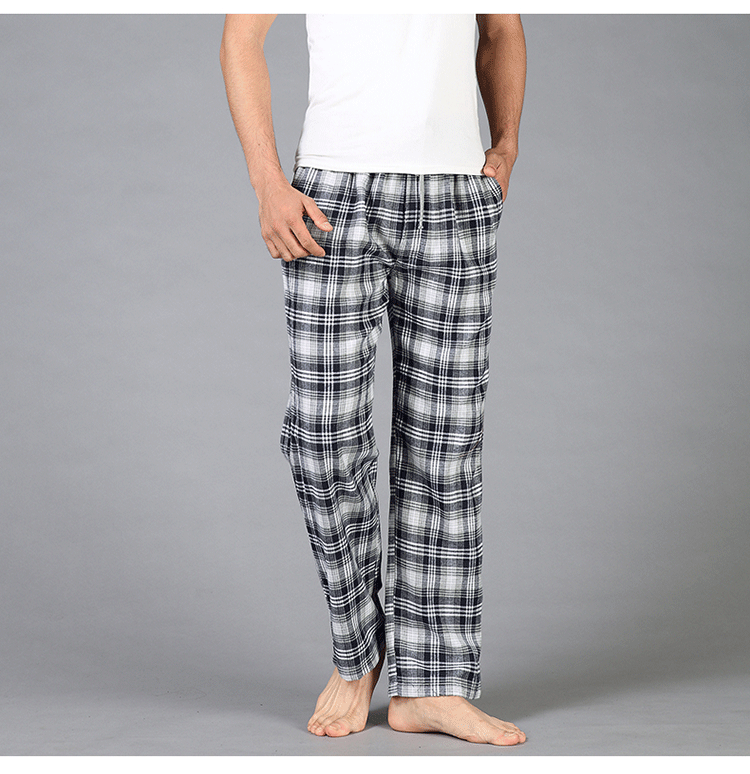 Quần cotton nam pyjama mùa xuân và mùa thu trung niên kích thước lớn quần short nam kaki