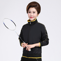 Middle-aged sports coat new mother spring clothing single coat female jacket spring autumn thin short casual windbreaker