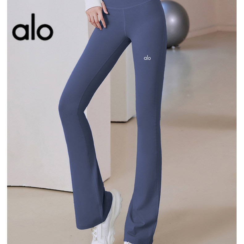 Aio Flared Pants for Fitness, Butt-Lifting, High-Waisted, Slimming, Elegant, Sporty Yoga Bell-Bottom Pants, Aerobics Pants