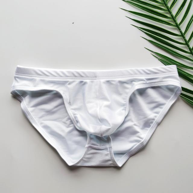 1 mảnh nam thời trang rắn màu mượt bóng loáng tam giác eo thấp đồ lót gợi cảm cao co giãn túi quan lot nu eo thap
