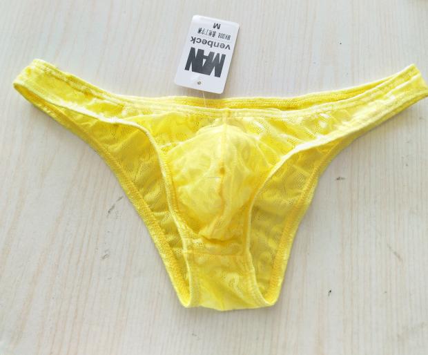 2 mảnh thời trang nam ren tam giác gợi cảm bikini thấp eo trong suốt thanh niên mùa hè hẹp hông đồ lót sịp con voi