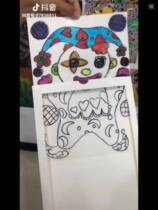 Creative Painting Magic Drawing Drawing Drawing Board Dyeing Children DIY Painting Toys