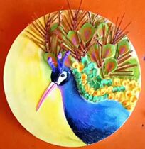 Round Clay Plate Density Plate Osson Plate Handmade Material Stickplate Clay Plate Round Drawing Board White Embryo