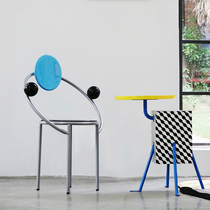 Jerry Tide Classic Art Deco Fashion Style Designer Chair Homestay Model Room Middle Memphis Chair