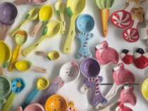 Cartoon ceramic spoons microflawless variety of aggregate links No. 2 Firebird elf hat red ladybug bee flowers