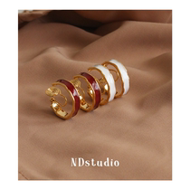 ND earless hole retro port flavor drop glaze minimalist C- ring cold advanced painless silicone mosquito coil ear clip