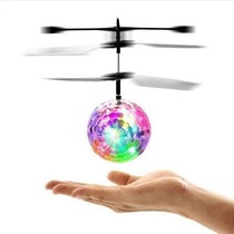 Inductive water crystal ball aircraft body hand suspended charging luminous remote control mini drone childrens ground stall toy