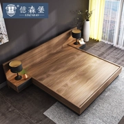 Tỷ-Fort lưu trữ tatami giường Bắc Âu hiện đại giường tấm nhỏ gọn 1,8 m giường đôi master bedroom lùn - Giường