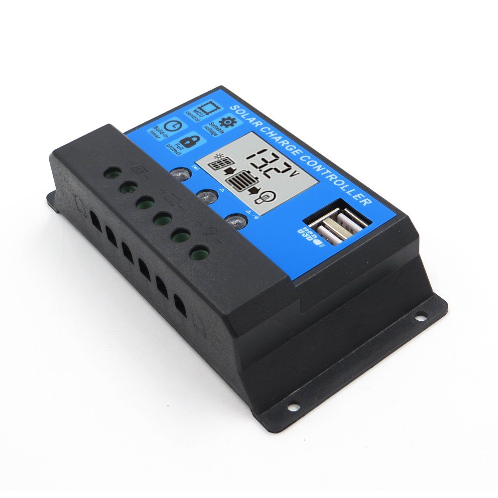 Solar controller 10 20 30A 30A phone charger fully automatic full intelligent home type street lamp control