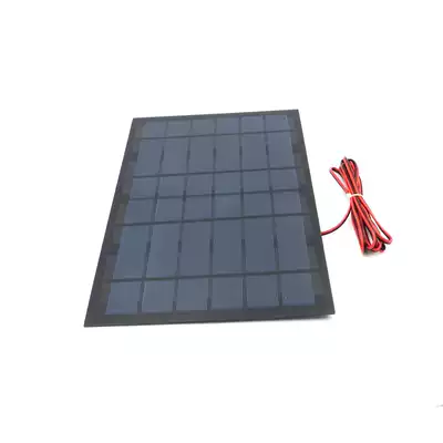 6V 10W solar panel 200CM red and black line photovoltaic power generation battery DIY charger