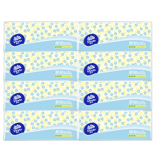 Vinda tissue paper thin tough facial tissue 3 layers 100 sheets * 8 pack