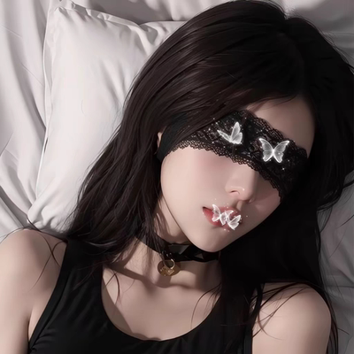 Lace eye mask, ascetic, eye-covering, romantic ribbon, cute bunny girl mask, sexy eye-covering hairband, catgirl hair accessory