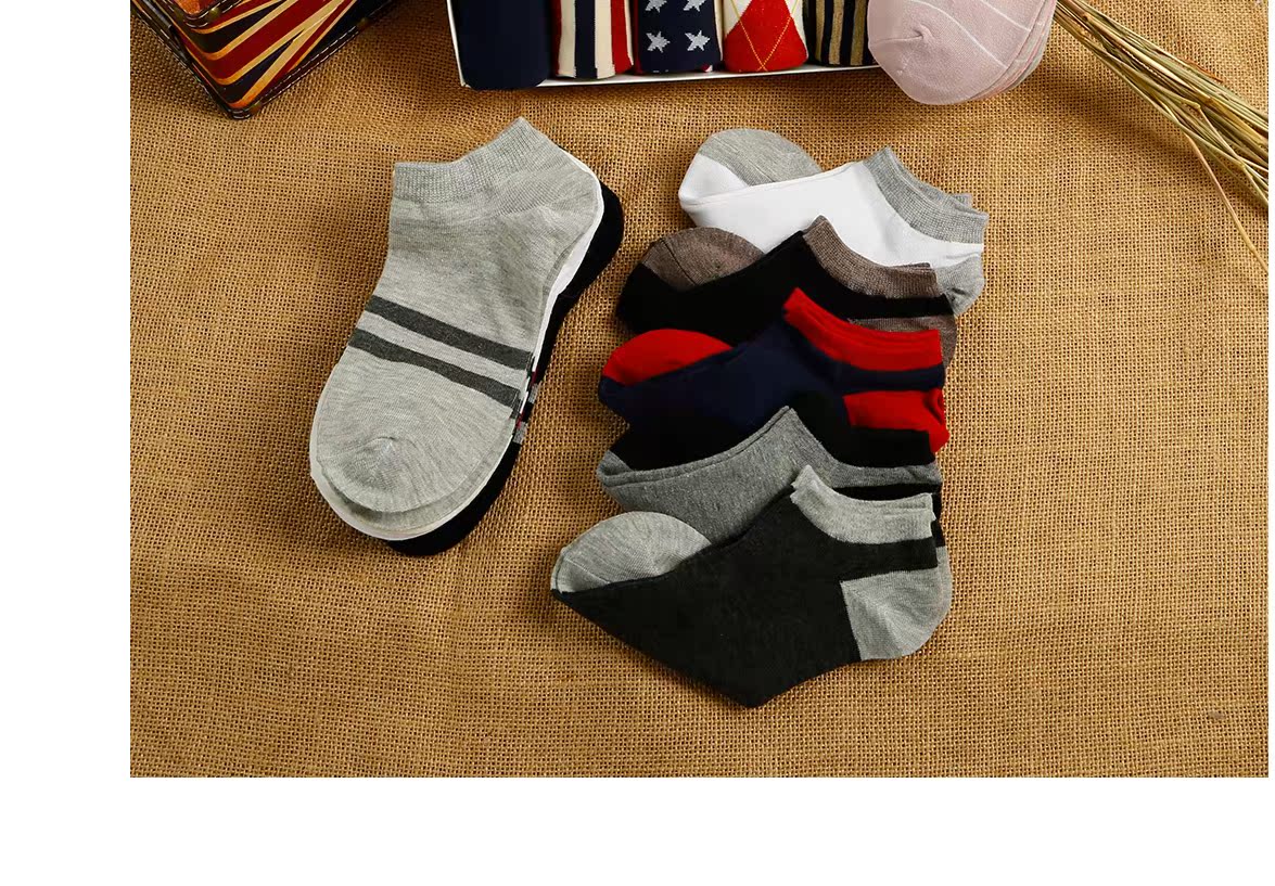 Thuyền vớ phụ nữ người đàn ông và phụ nữ sun socks couple ngắn ống ngắn vớ nam cotton khử mùi mồ hôi