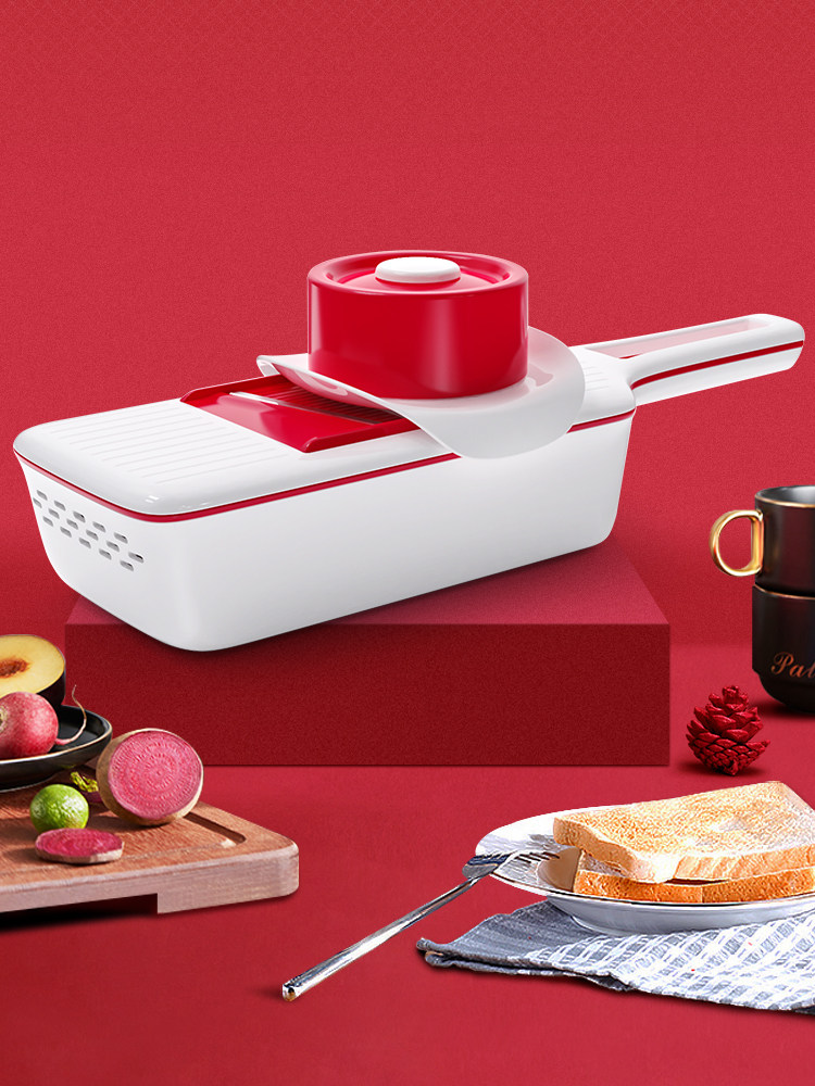 Multi-function vegetable cutter Household potato shredder shredder scraper Kitchen artifact Wire grater Garlic slicer