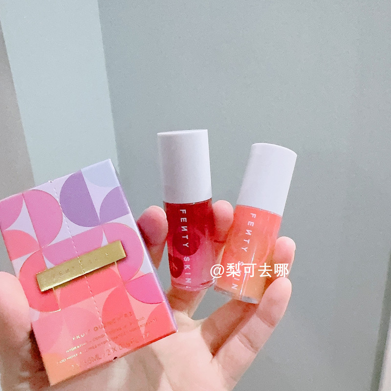 Rihanna Cherry Watermelon Passion Fruit Kiss Fenty Skin Fb Lip Oil Moisturizing Non-Stick Lip Gloss