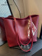 High-End Large-Capacity Red Bag for Women, 2026 New Model, Shoulder Tote Bag, Suitable for Daily Use, Bridal Wedding Bag