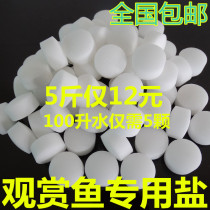 Ornamental fish cold water fish tropical fish aquarium disinfection yellow powder salt tank sterilization salt large grain salt fish sea salt fish sea salt