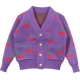 Hai mẹ con mùa thu 2019 mới ngoại phong cách mùa thu khác nhau áo len mẹ-len áo len đỏ thời trang cardigan - Trang phục dành cho cha mẹ và con