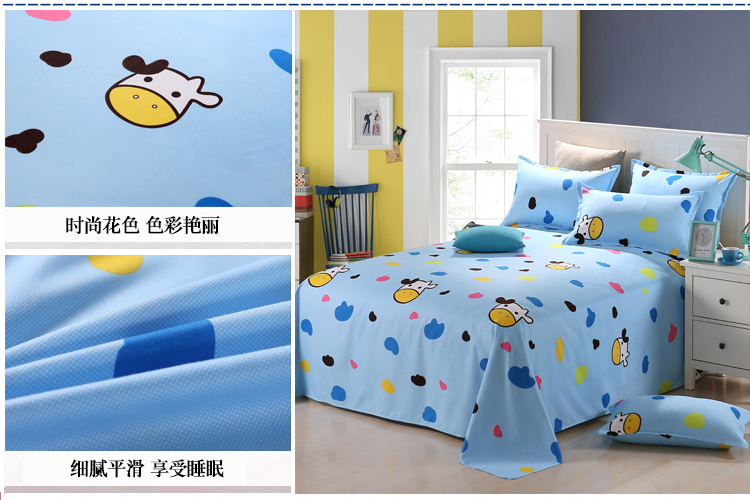 Tờ đơn mảnh đôi ký túc xá sinh viên tấm 1.8 mét chà nhám tấm giường đơn 1.5 1.6 2.3 mét ga trải giường 2mx2m2