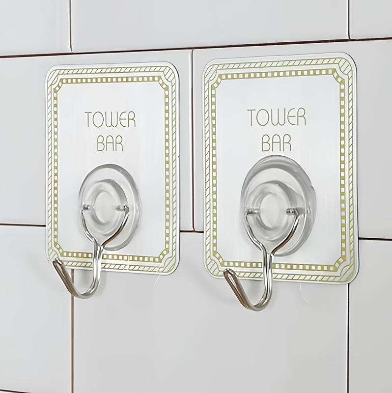 Zhenxing Ga1698 Magic Sticky Hooks [5-Pack] Stick Anywhere, Traceless, Super Strong Load-Bearing Hangers