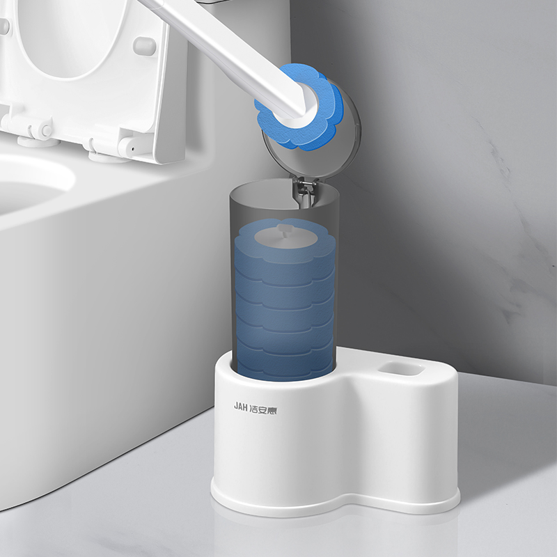 Disposable Toilet Brush Suit No Dead Angle Home Toilet Cleaning Brush Subwash Toilet Wipe Toilet God's Toilet Hanging Wall-Taobao