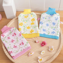 Rub bath towel double-sided men and women bath towel strong rub stucco gloves Adult does not hurt frosted rub bath back artifact
