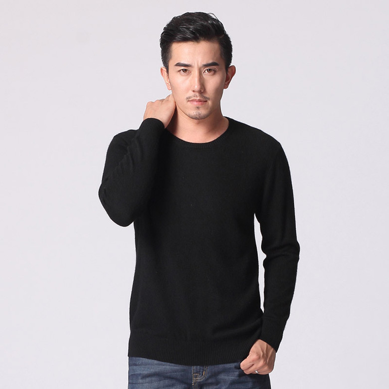 Áo len nam 2017 mới cổ áo trắng nam mùa xuân và mùa thu và mùa đông áo len mỏng áo len cashmere - Hàng dệt kim áo len cardigan nam