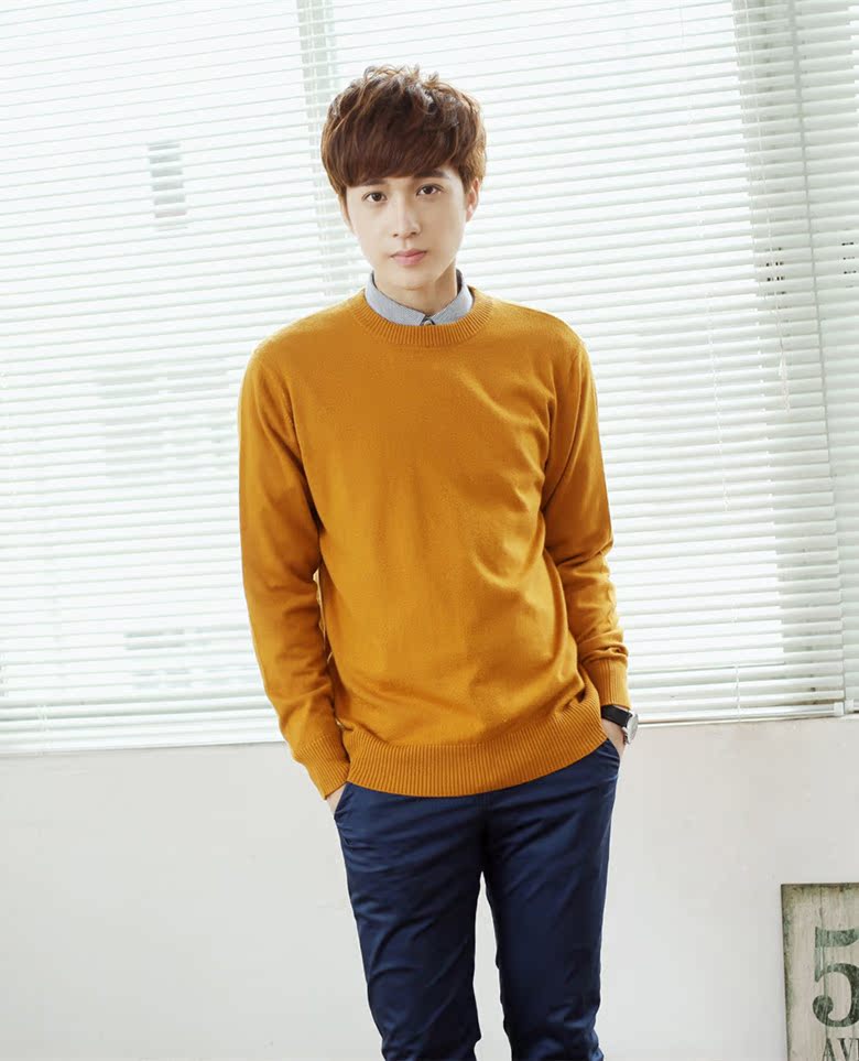 Áo len nam 2017 mới cổ áo trắng nam mùa xuân và mùa thu và mùa đông áo len mỏng áo len cashmere - Hàng dệt kim áo len cardigan nam