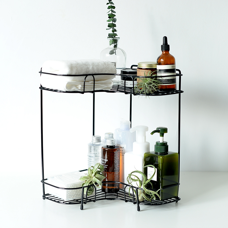 Usd 25 94 Anese Style Wrought Iron Creative Double Y Corner Anese Style Wrought Iron Creative Double Y Corner Shelf Kitchen Two Story Seasoning