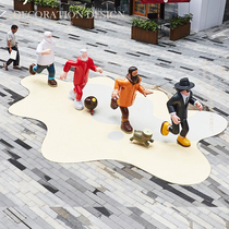 GRP Cartoon Art Sculpture Creative Pendulum Large Themed Commercial Street Mall Sales House Beauty Chen Dp Dot Decoration