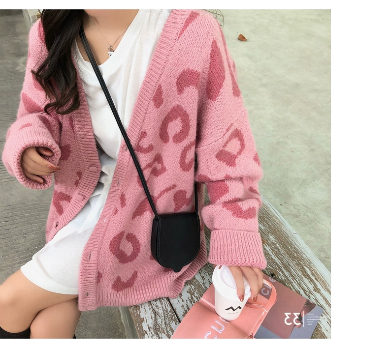 Áo chống mùa 2019 áo len cardigan mới nữ lỏng lẻo phiên bản Hàn Quốc lưới màu đỏ lười gió đan áo khoác len - Đan Cardigan