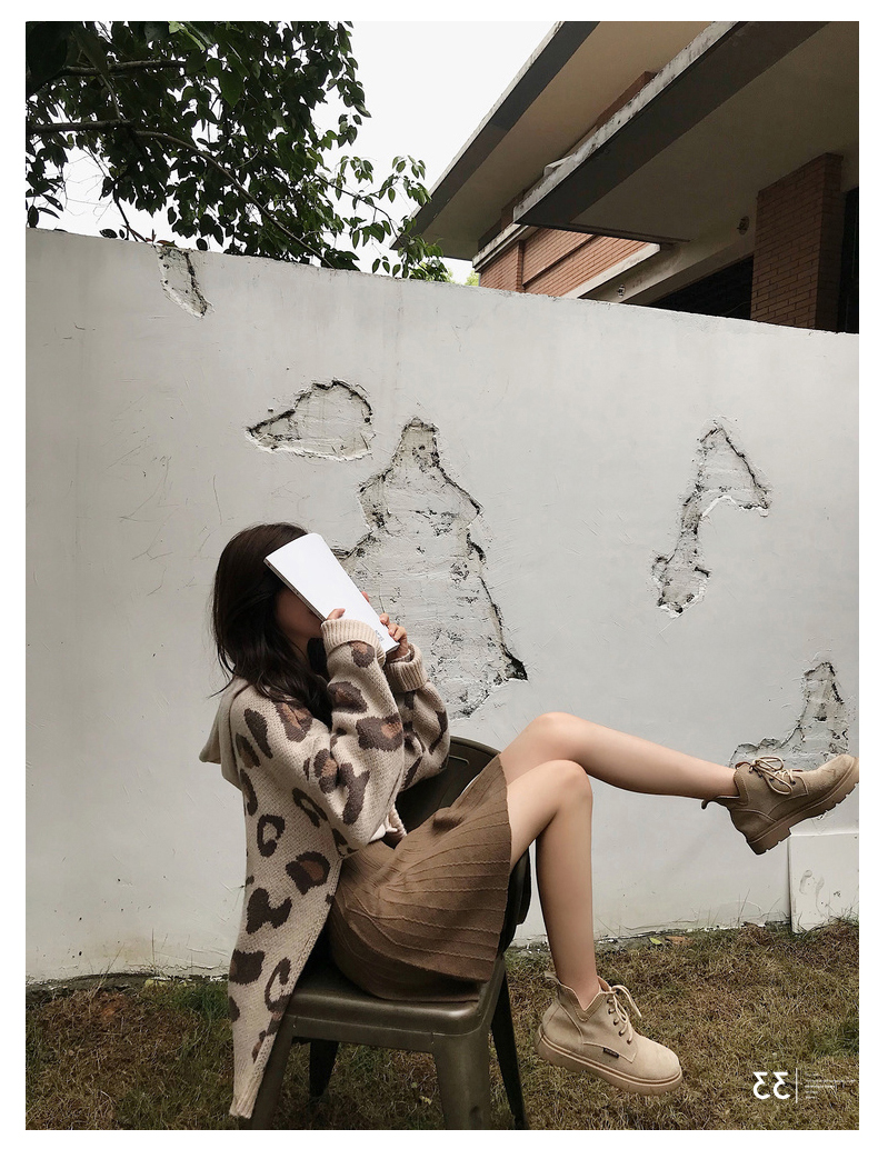 Áo chống mùa 2019 áo len cardigan mới nữ lỏng lẻo phiên bản Hàn Quốc lưới màu đỏ lười gió đan áo khoác len - Đan Cardigan áo len cổ lọ