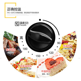 12L multifunctional mini household electric oven breakfast machine electric oven heating kitchen bread pizza baking cake