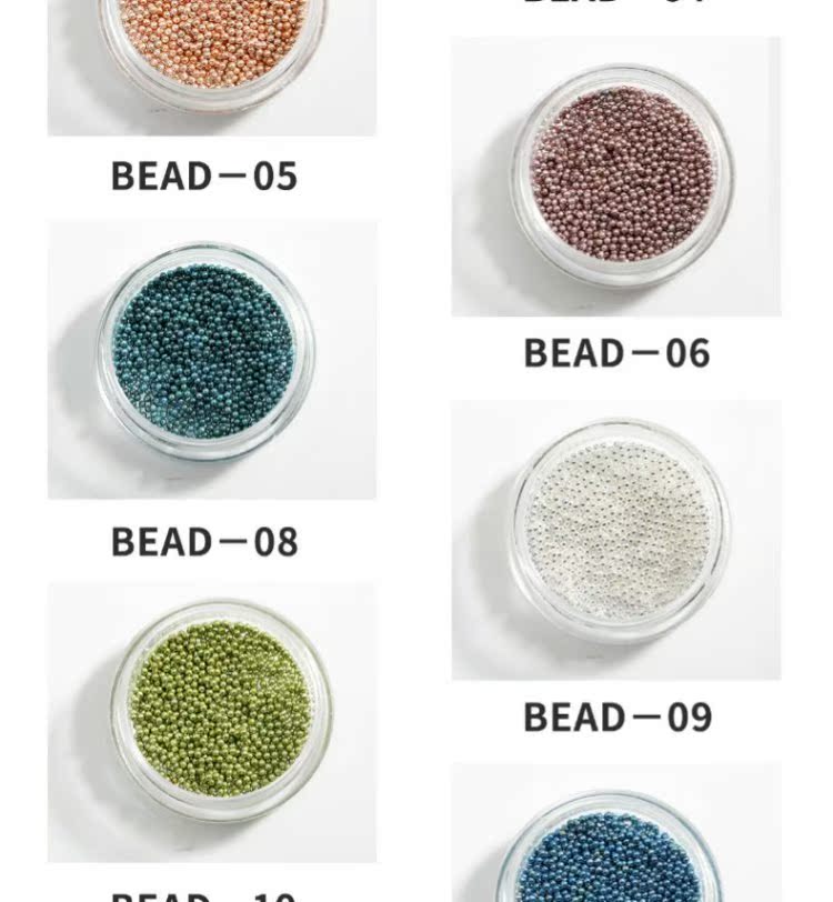 Trang sức Nail Hạt kim loại Đồ trang trí DIY Hạt Công cụ Nail Vàng Bạc Xanh Bột nhiều màu Quả bóng thép nhỏ - Công cụ Nail dụng cụ sơn gel