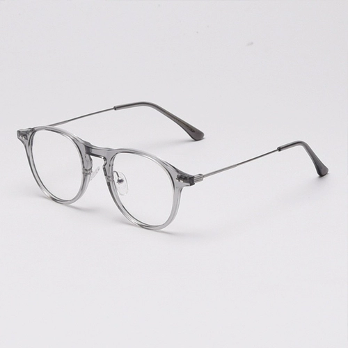 Страсть на основе серых ультра -светлых очков рамки женственная артефактная миопия может разбросить легкое ретро лицо, лицо маленького GM зеркальное рамку