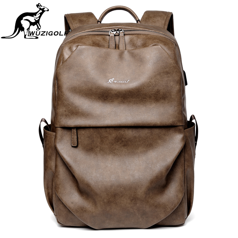 Bin'ao Kangaroo Casual Backpack Men's Waterproof Fashion Travel Bag Large Capacity Computer Bag Student School Bag Tide