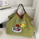 Зеленые розовые бретели