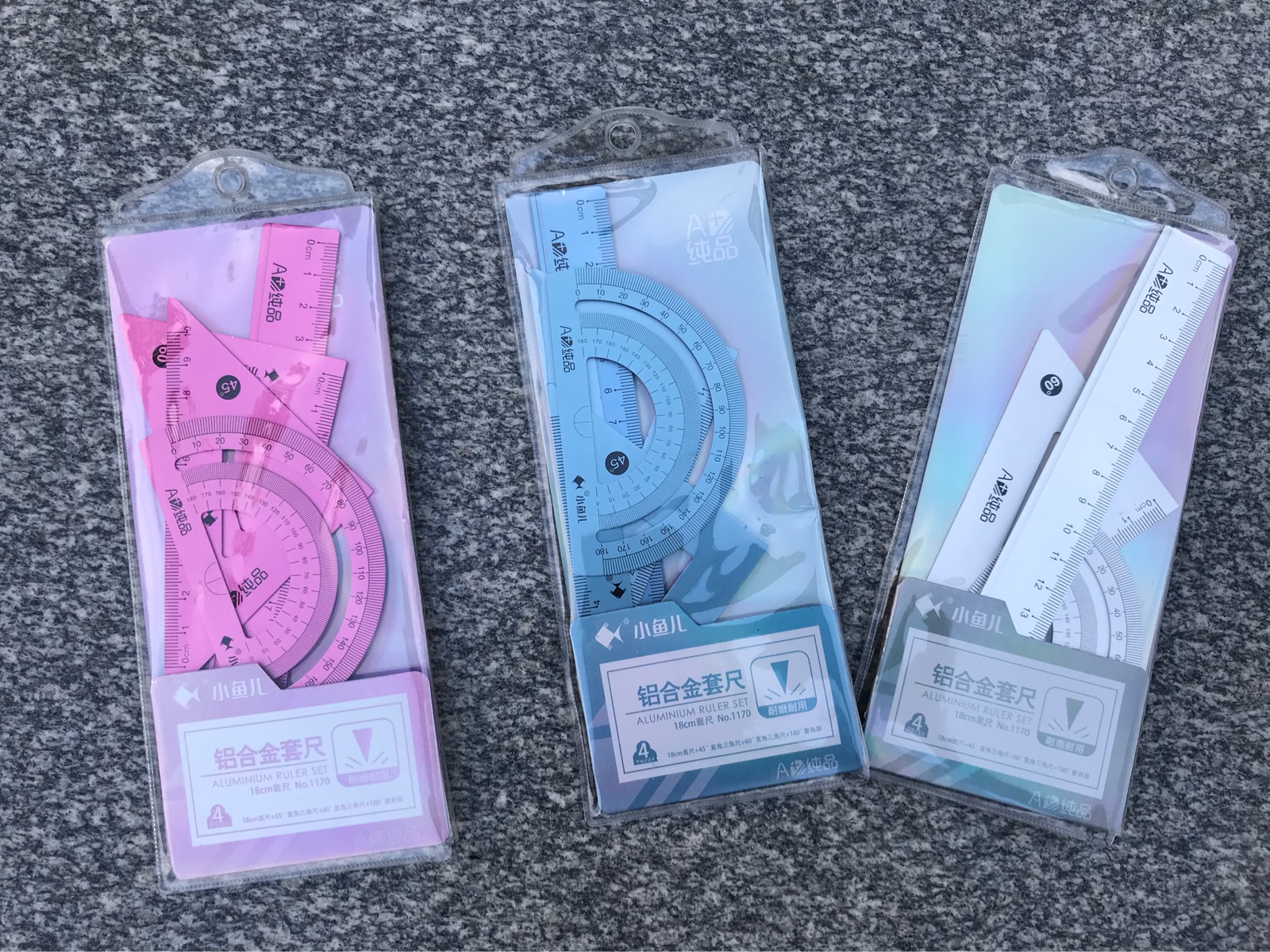 Small fish-brand aluminum alloy sleeve ruler 15 18CM