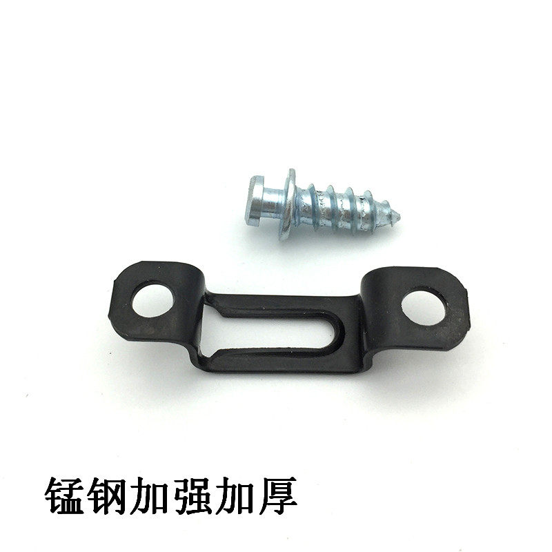 Hidden straight-through buckle 2-in -1 integral cabinet wardrobe quick-fitting plate display cabinet connector invisible full-through screw