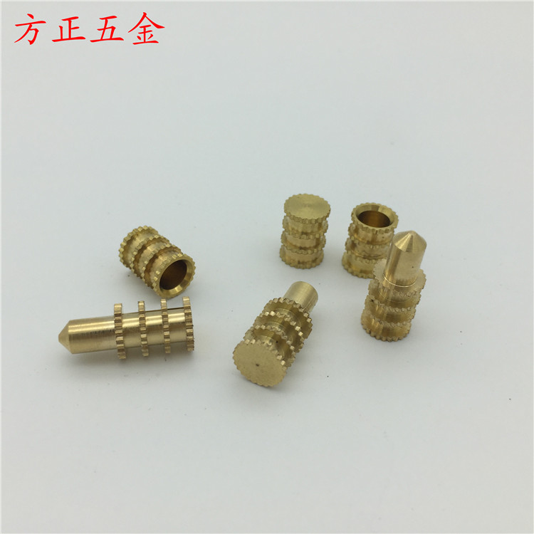 Solid pure copper solid wood board support nails furniture hardware accessories partition nails wine cabinet bracket cabinet layer board support copper nails