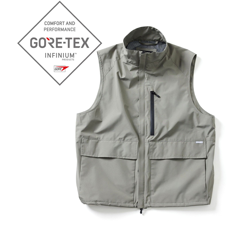 FREAK’S STORE GORE-TEX VEST FREAKS STORE 24SS PHENIX GORE-TEX VEST 涤纶防水透气立领马甲