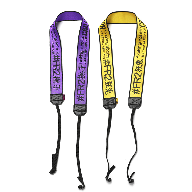 # FR2 FXXKING RABBITS CAMERA STRAP rabbit slogan SLR CAMERA shoulder STRAP lanyard