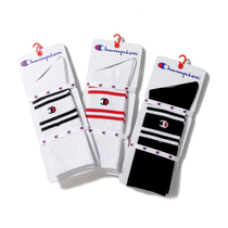 CHAMPION Japanese CHAMPION striped cotton men and women sports high stockings CMSAM009