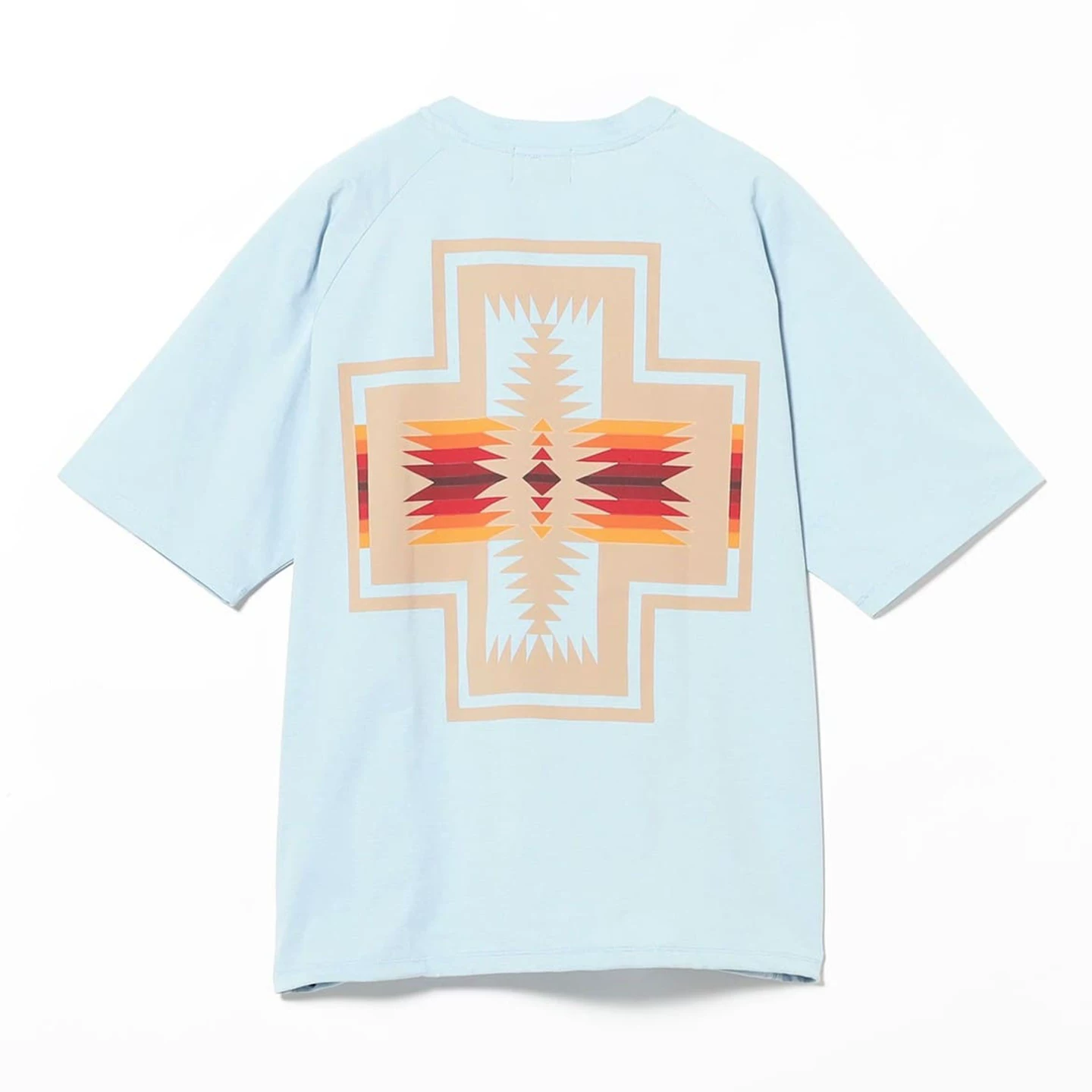 Футболка с короткими рукавами BEAMS B:MING 25SS PENDLETON в индийском стиле, модель 92-08-0222-964